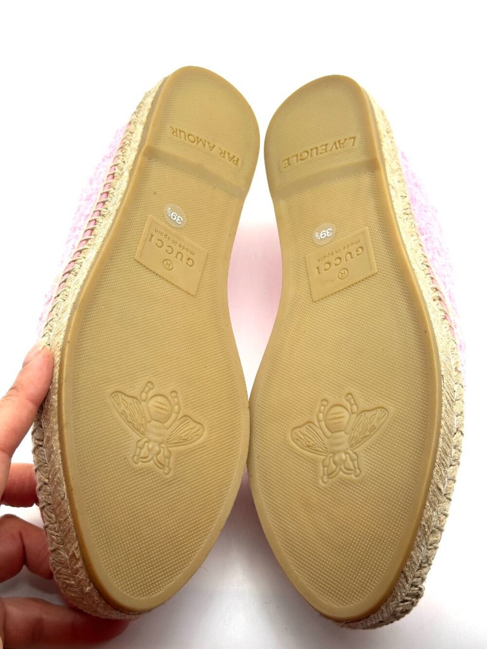 Gucci GG Logo Monogram Terry Espadrilles Flats Shoes - Picture 10 of 15